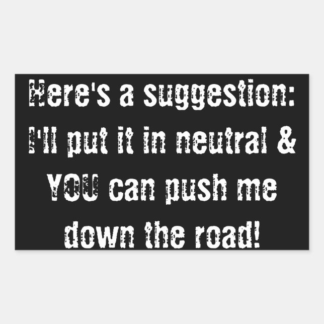 autocollant pare-chocs ne m'efface pas (Devant)