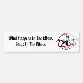 Autocollant pare-chocs officiel du logo Elbow Inn
