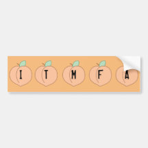 Autocollant pare-chocs orange ITMFA