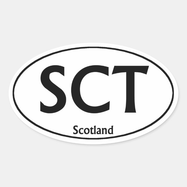 Autocollant pare-chocs ovale SCT Scotland (Devant)