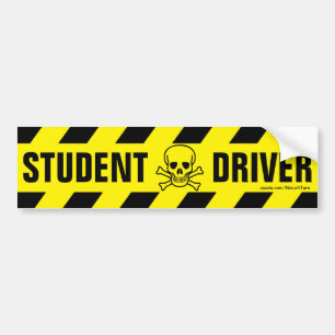 Autocollant pare-chocs pour conducteur étudiant