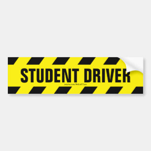 Autocollant pare-chocs pour conducteur étudiant