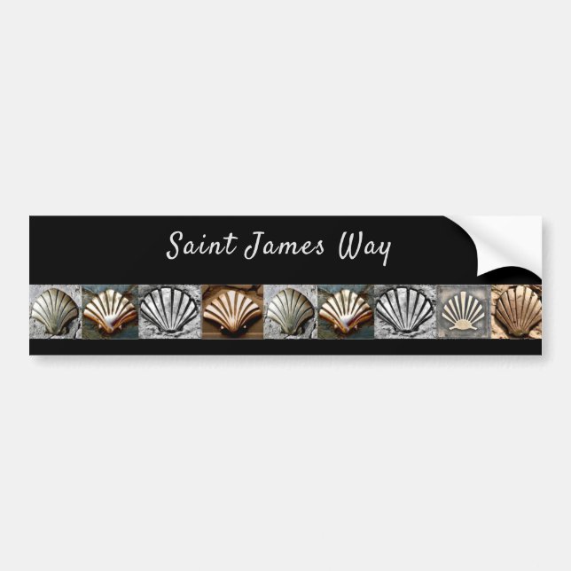 Autocollant pare-chocs Saint James Way (Devant)