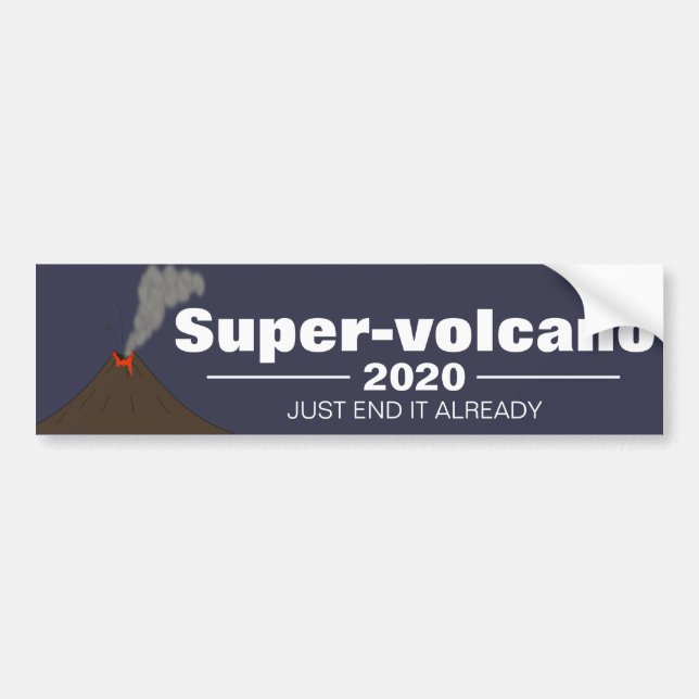 Autocollant pare-chocs Super-volcan 2020 (A) (Devant)