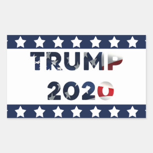 Autocollant pare-chocs Trump 2020