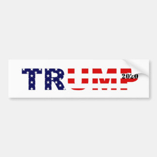 Autocollant pare-chocs Trump 2020