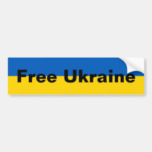 Autocollant pare-chocs Ukraine libre