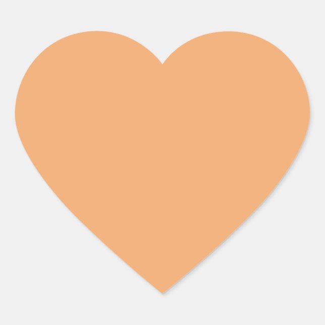 Autocollant Pastel Orange Heart (Devant)