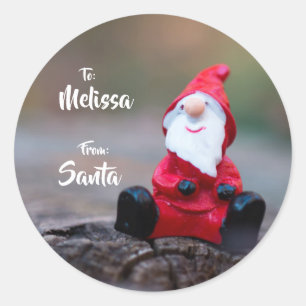 Autocollant père Noël avec A et De