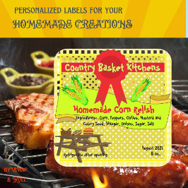 Autocollant personnalisable à reliure de maïs fait