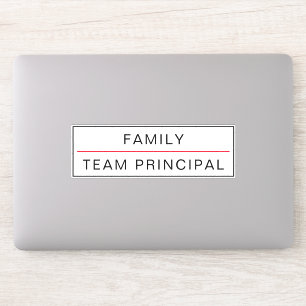 Autocollant personnalisable principal de l'équipe