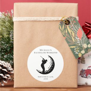 Autocollant personnalisé   Bachelor Golf Week-end