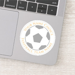 Autocollant personnalisé de fan de football avec n