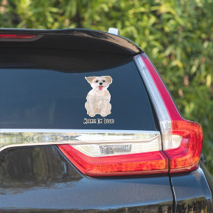 Autocollant personnalisé pour chien Morkie