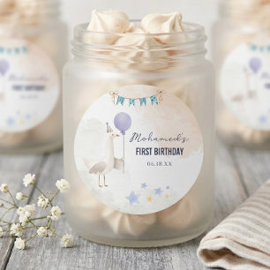 Autocollant personnalisé pour le premier anniversa