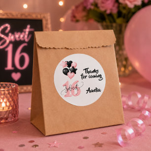 Autocollant personnalisé pour les 16 ans