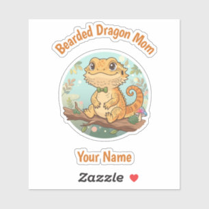 Autocollant personnalisé pour maman de dragon barb