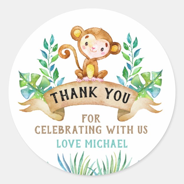 Autocollant Petit Singe (Devant)