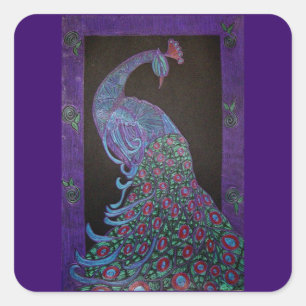 Autocollant -Pfière Peacock