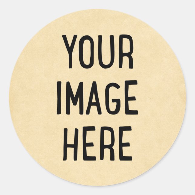 Autocollant photo personnalisé (Devant)