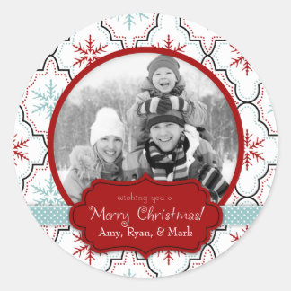 Autocollant photo Retro Snowflakes B2
