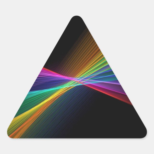 Autocollant ponctuel de triangle du gay pride LGBT (Devant)