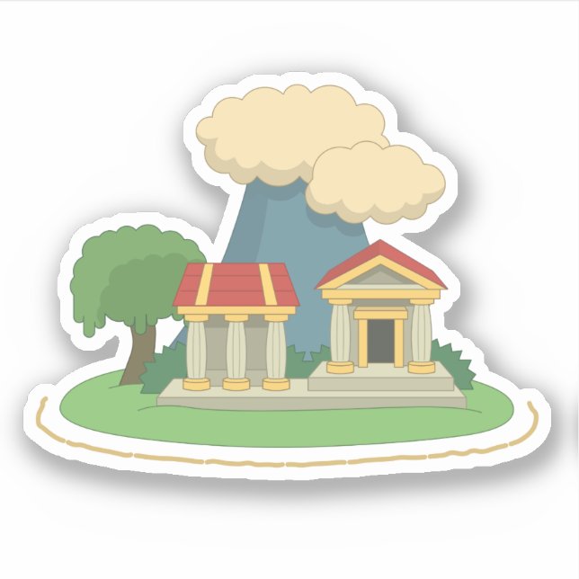 Autocollant Poptropica Mythology Island (Devant)