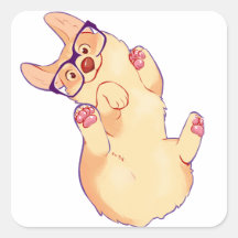 Autocollant pour animaux de compagnie de Corgi