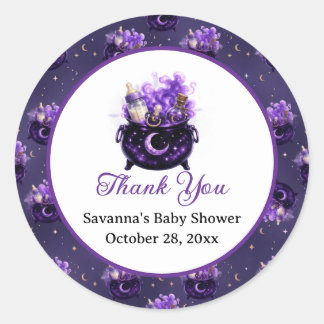 Autocollant pour Baby Shower Halloween A Baby Is B