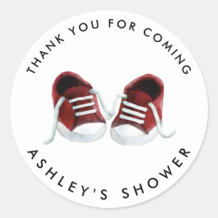 Autocollant pour Baby Shower pour Bébé chaussures