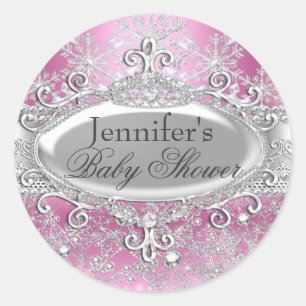 Autocollant pour Baby Shower Princesse Merveilleux