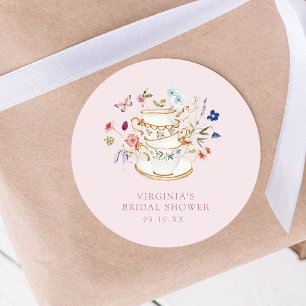 Autocollant pour Baby Shower sur le thème de la fê