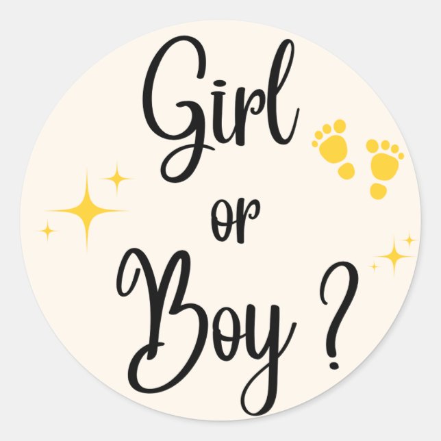 Autocollant pour bébé pour fille ou garçon (Devant)