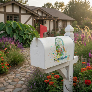Autocollant pour boîte aux lettres avec attrape-rê
