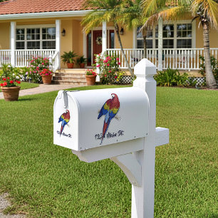 Autocollant pour boîte aux lettres de perroquet
