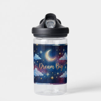 Autocollant pour bouteille d'eau « Rêve grand » 🌙