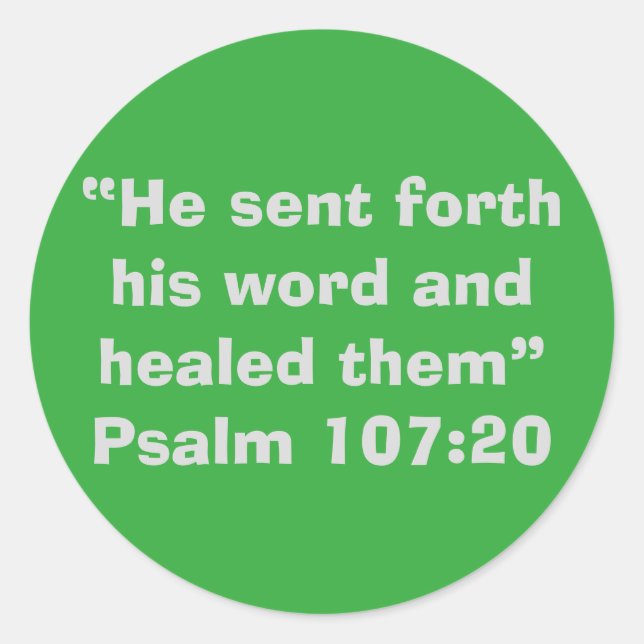 Autocollant pour écriture "guéri" (Devant)