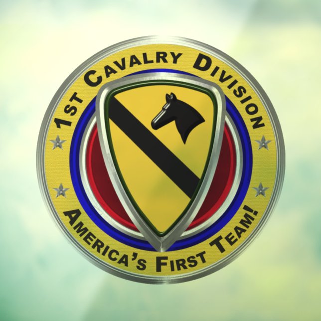 Autocollant Pour Fenêtre 1re division de cavalerie (Feuille 3)