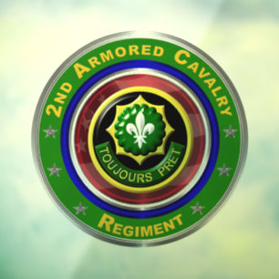 Autocollant Pour Fenêtre 2e cavalerie blindée 