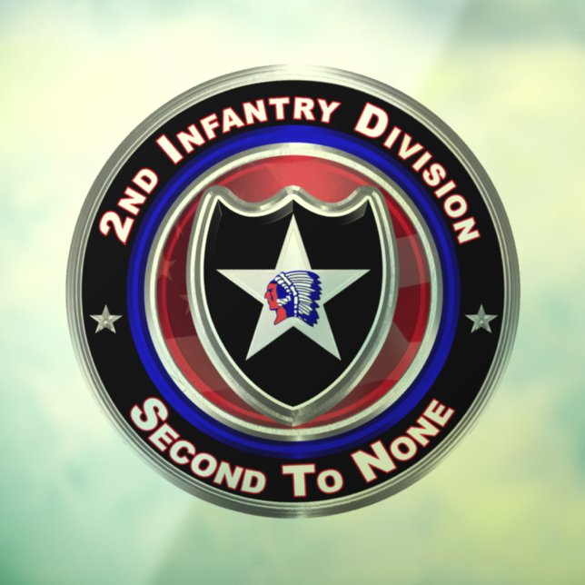 Autocollant Pour Fenêtre 2e division d'infanterie  (Feuille 3)