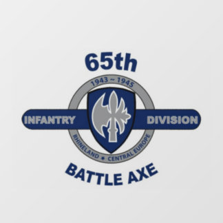 Autocollant Pour Fenêtre 65e division d'infanterie