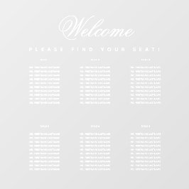 Autocollant Pour Fenêtre 6 Tableaux Blancs Simple Transparent Graphique de 