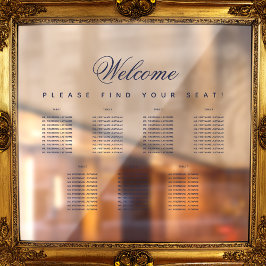Autocollant Pour Fenêtre 7 Tableau Tableau Transparent Tableau de siège Mar