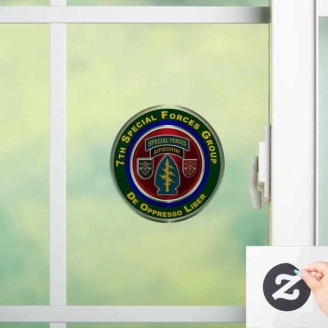Autocollant Pour Fenêtre 7e Groupe des forces spéciales (Maison)
