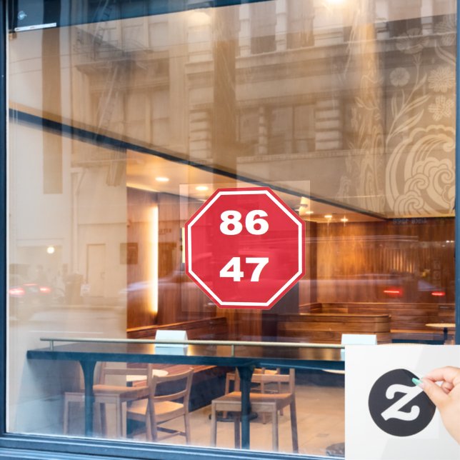 AUTOCOLLANT POUR FENÊTRE 8647 (Fenêtre de café)