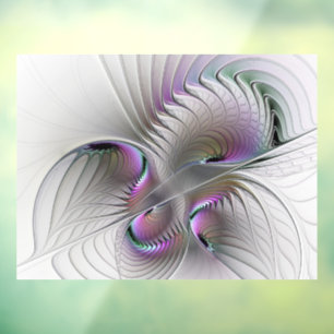 Autocollant Pour Fenêtre Abstrait moderne Shy Imaginaire Figure Fractal Art