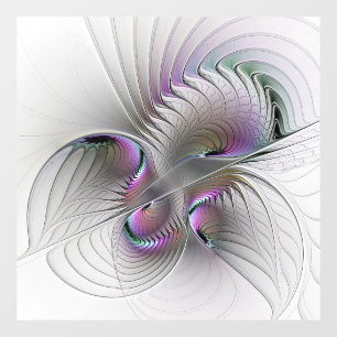 Autocollant Pour Fenêtre Abstrait moderne Shy Imaginaire Figure Fractal Art