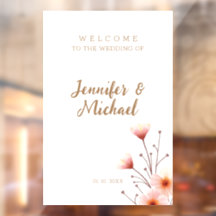 Accueil minimaliste Mariage de calligraphie modern