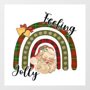 Autocollant Pour Fenêtre Adorables Noël Sentiment Jolly
