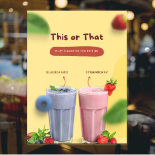 Autocollant Pour Fenêtre Affiche promotionnelle de milk-shake de restaurant